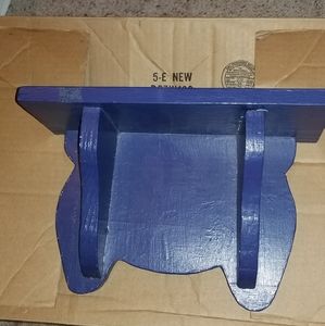 Navy blue shelf